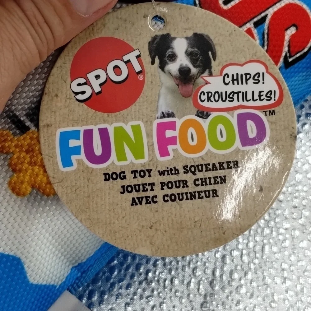 Crinkle and Squeak Dog Toys Ruffles and Hershey's chips and Candy